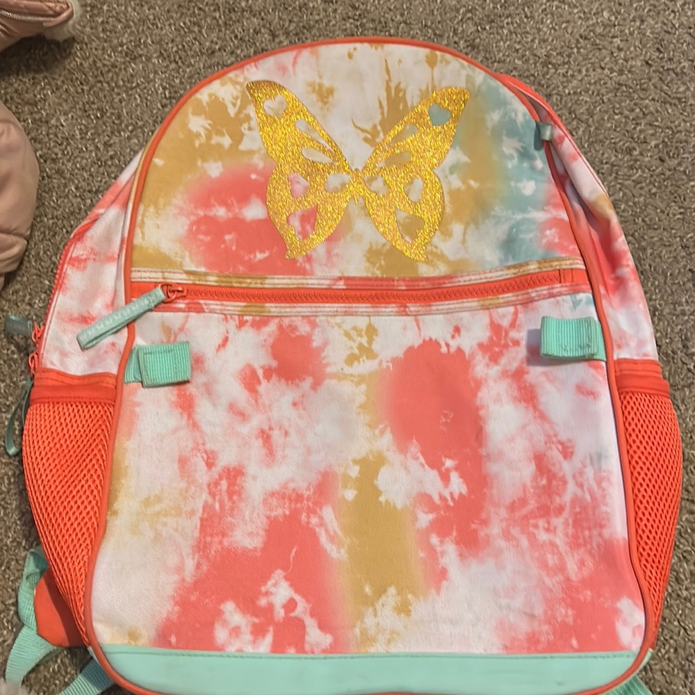 Butterfly Tye dye back pack.